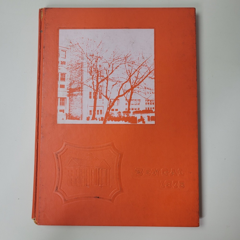 Vintage 1975 The Rayen School Bengal Yearbook Youngstown Ohio Orange